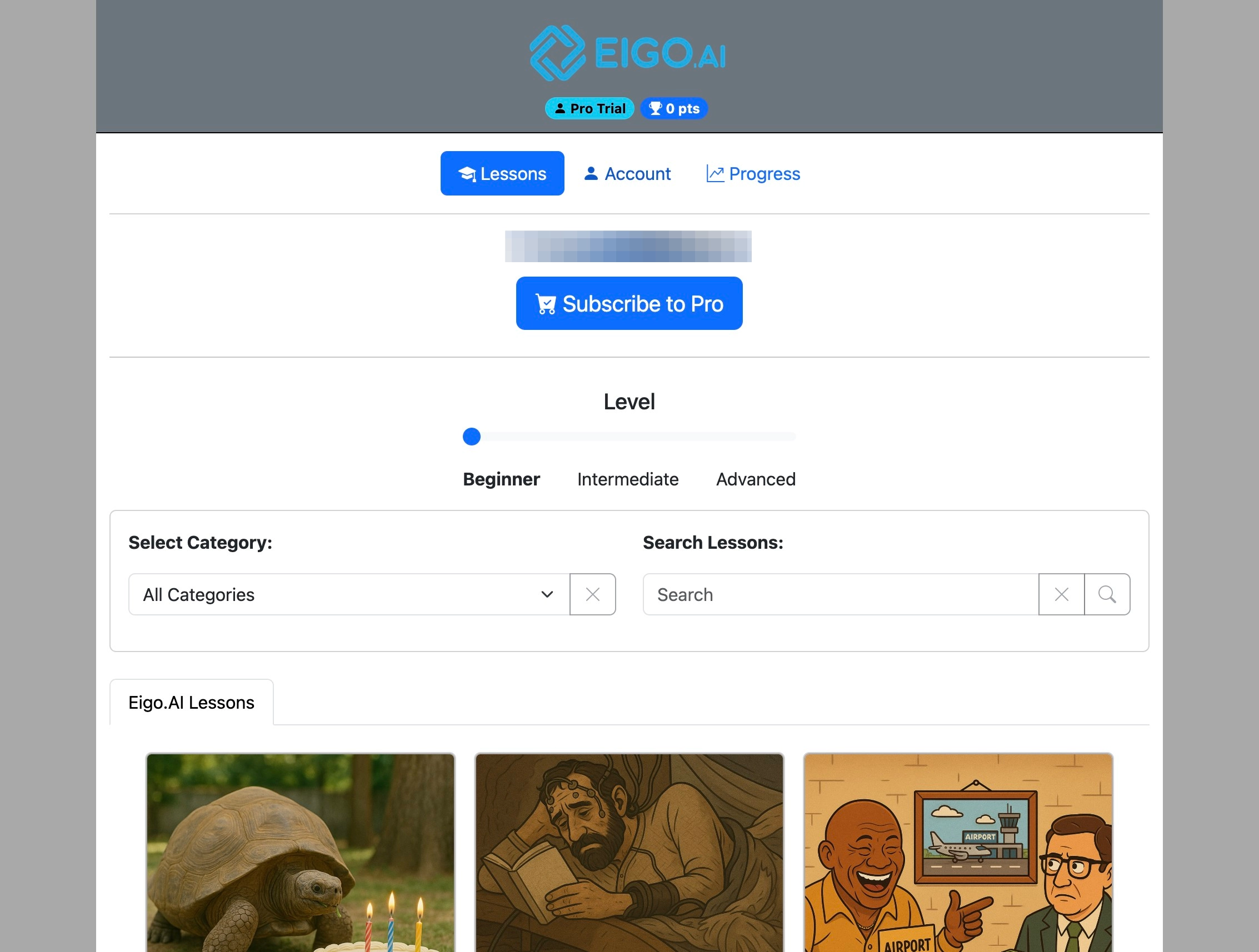 Screenshot for How to change your definitions and feedback language, step 1