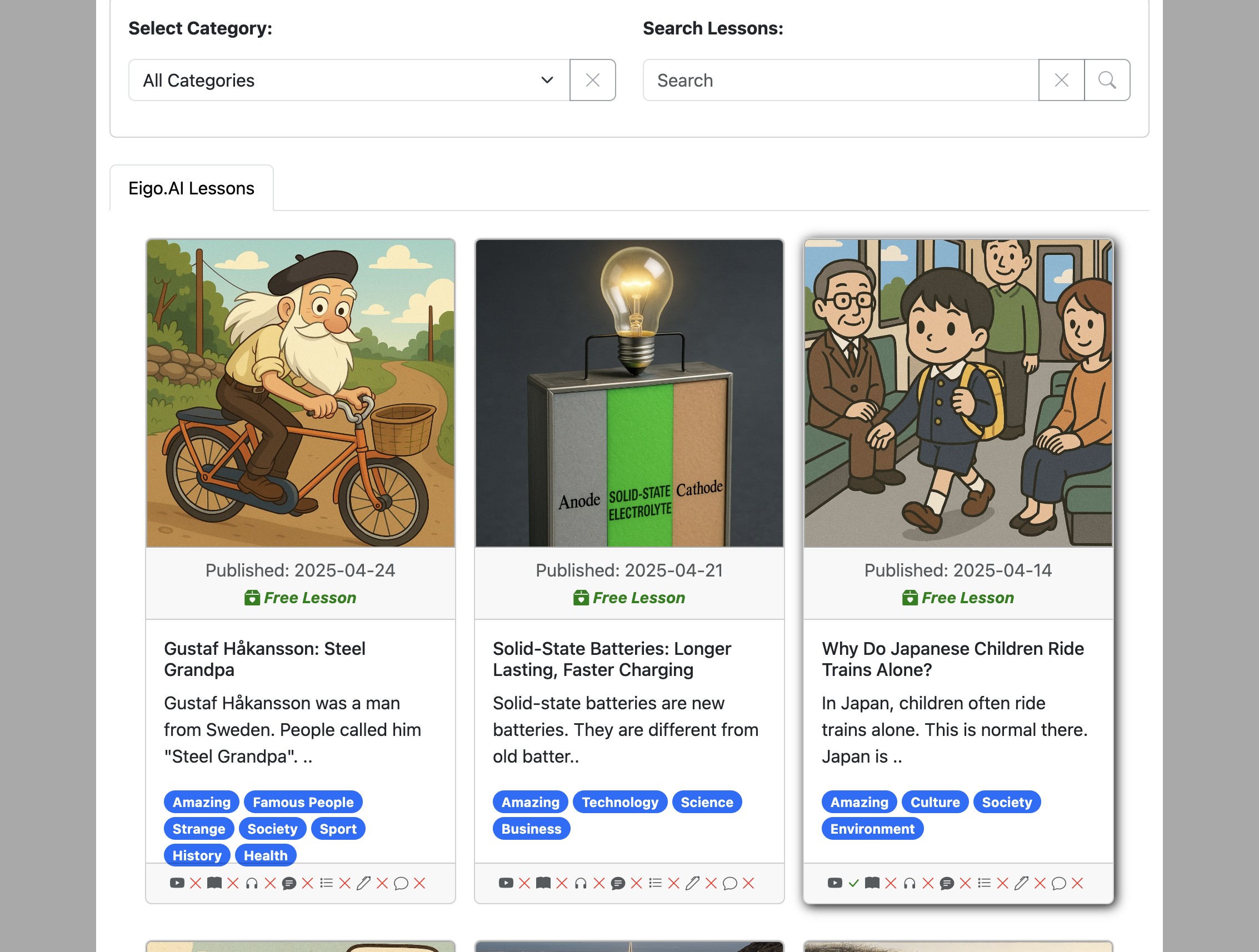 Screenshot for How to do the 'Listen' activity, step 2