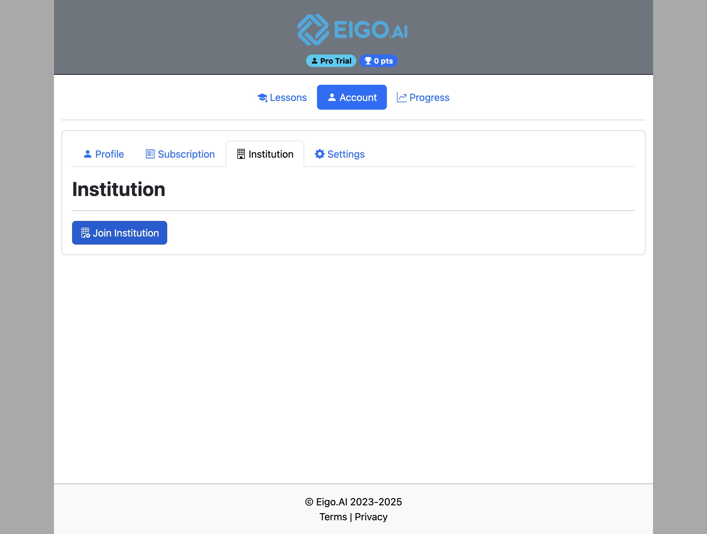 Screenshot for How to join a class in your institution, step 4